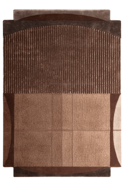 Bobby Brown Shade Handknotted Concentric Rug
