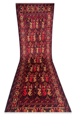 Baluch all over Motif Handmade Afghani Runner Carpet