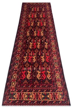 Baluch all over Motif Handmade Afghani Runner Carpet