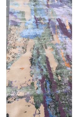 Erased Contemporary Custom Rug