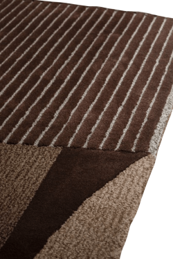 Bobby Brown Shade Handknotted Concentric Rug