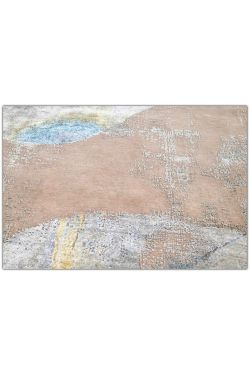 Pastel Sky Handknotted Abstract 9x12 Wool Area Rug