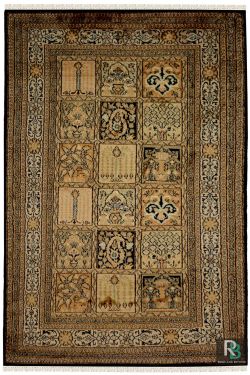 Traditional Panel Hamadan Handknotted Area Rug