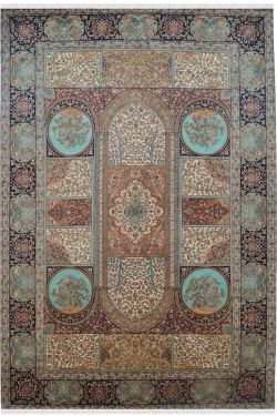 Chakra Tree of Life Masterpiece Pure Silk Rug