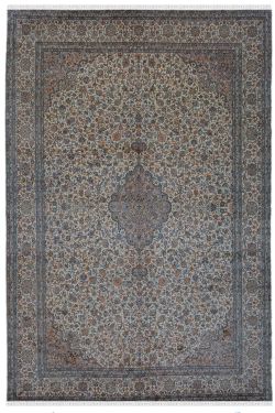 Kashan Pendulum Kashmir Silk Rug