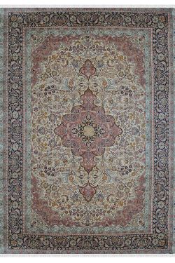 Kashan Medallion Kashmir Silk Rug