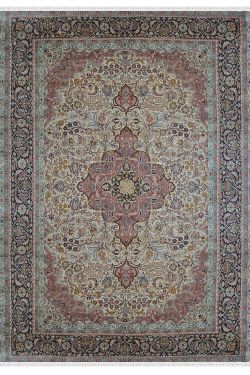 Kashan Medallion Kashmir Silk Rug