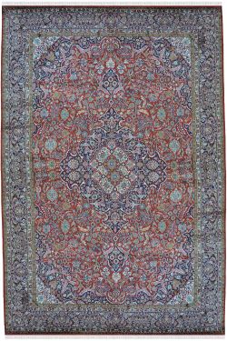 Large Silk Rug Center Medallion