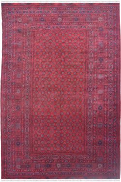 Maroon Afghani Medium Carpet