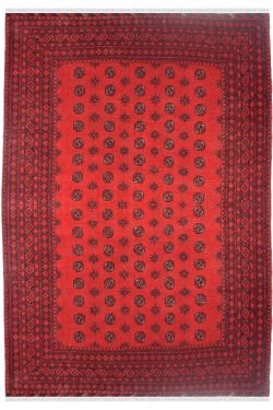 Mori Bukhara Maroon Handmade Carpet