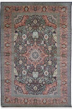 Jhoomar Pure Silk Kashmir Carpet