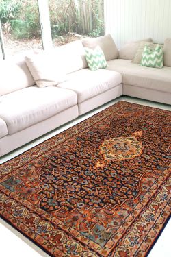 Applique Bidjar Woolen Area Rug