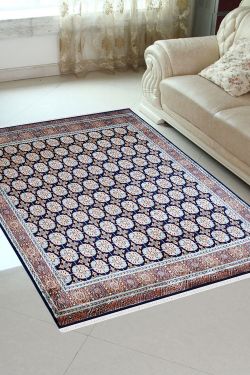 Blue Bokhara Medium Size Handmade Silk Area rug