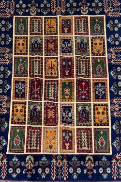 Pashto Pattern Afghani Handmade Carpet