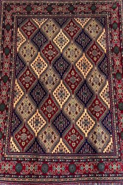 Diagonal Boxes Afghani Handmade Carpet
