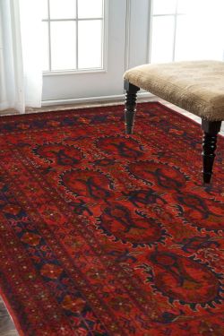Caucasian Love Afghan Area Carpet