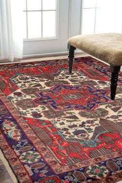 Caucasian Rouge Afghan Carpet