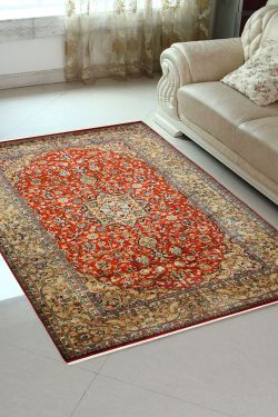 Cluster Kashan Silk Area Rug