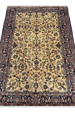 Cream Kashan Kalli Handmade Carpet