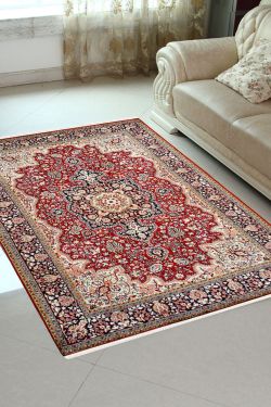 Diamond Medallion Kashan Area Rug