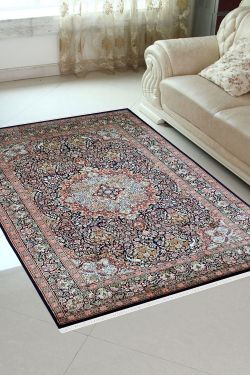 Circular Flora Handknotted Silk Area Rug