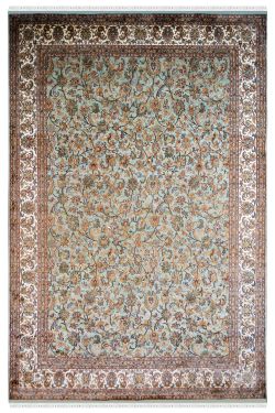 Luxury Kashan Silk Area Rug