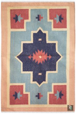 Triple Diamond Woolen Dhurrie
