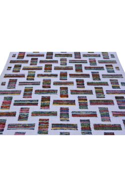 Small Squares Chindi Dhurrie