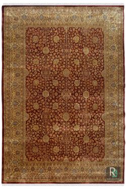 9 X 12 Laal Kashan Wool Rug