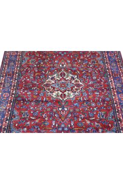 Maroon Phool Kashan AfghanCarpet