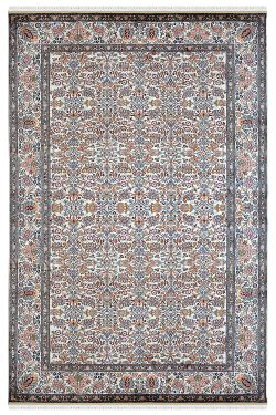 Kashmiri Silk on Cotton Handknotted Carpet 