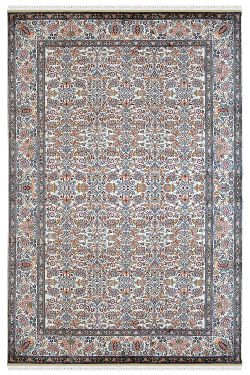 Kashmiri Silk on Cotton Handknotted Carpet 