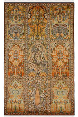 Ivory Hamadan Gold Area Rug