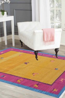 Dual Passion Woolen Area Dhurrie