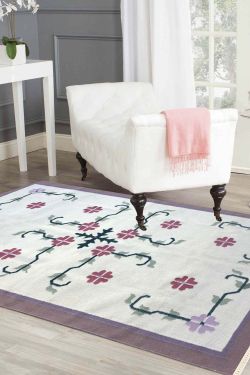 Floral Surface Woolen Dhurrie