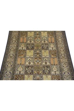 Gold Sona Hamadan Pure Silk Rug