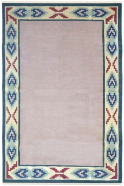 Powder Pink Handmade Woolen Durry