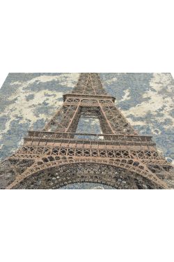 Eiffel Tower Handmade Woolen Carpet 
