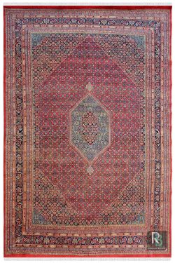 Turquoise Bidjar Handknotted Wool Rug