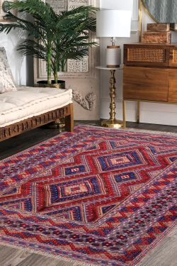 Dual Barjesta Kilim Area Rug 