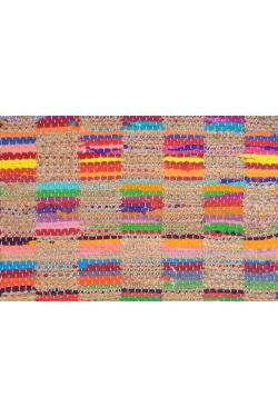 Jute Box Chindi Hand Woven Dhurrie Rug