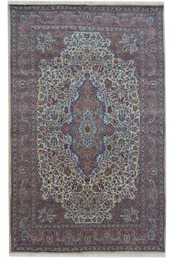 Iranian Kashan Floral Area Rug