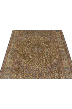 Peacock Ardabil Handmade Silk Carpet