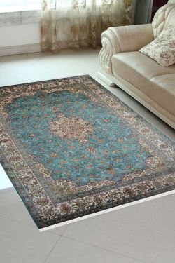 Aasman Kashan Pure Silk Rug