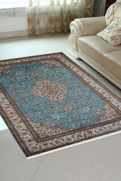 Ivy Blue Pure Silk Handmade rug