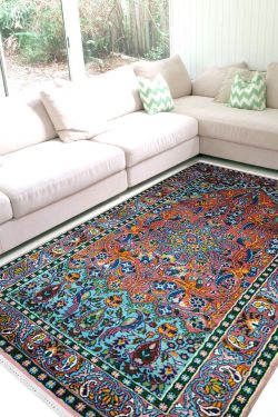 Hisbiscus Aag Woolen Area Rug