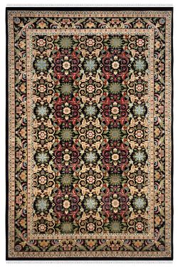 Multi Flowers Handknotted Wool Area Rug