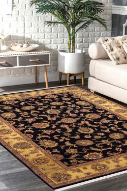 Floral Jaal Wool Traditional Area Rug