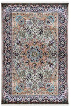 Bunch of flower bud Handknotted Silk Area Rug