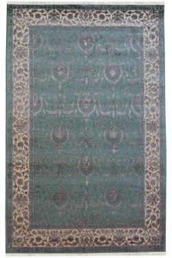 Gray Semi-Embossed Fine Handmade Rug